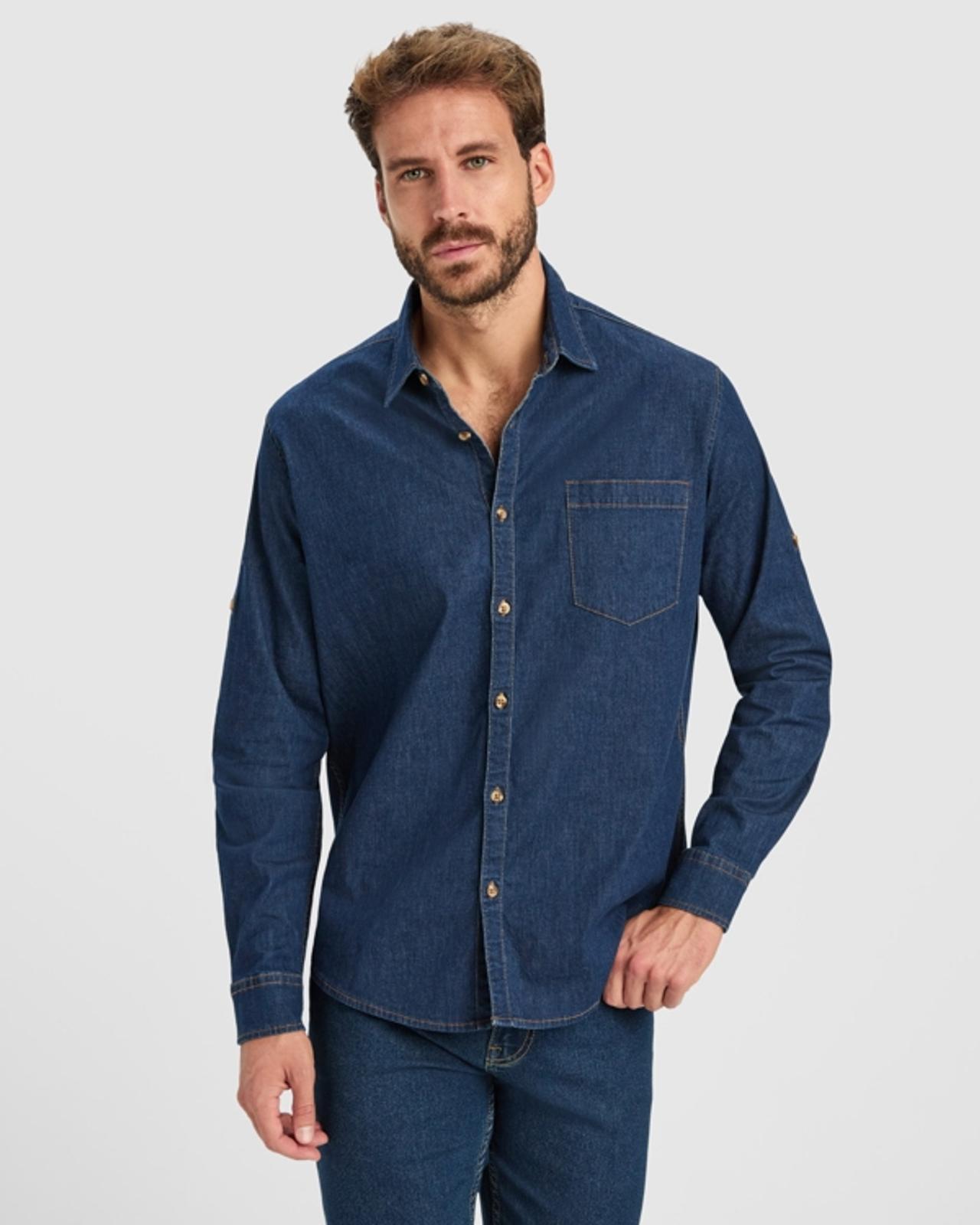 LUJAN Demin Skjorte, Unisex