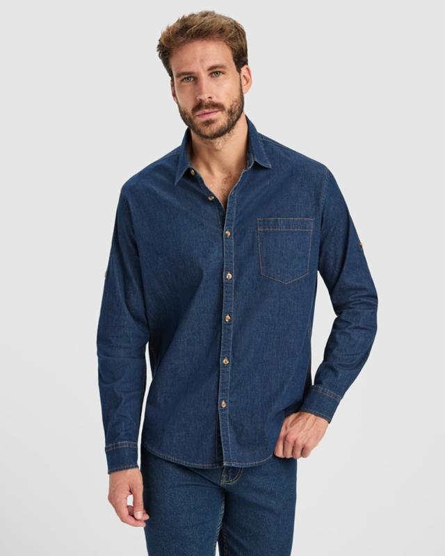 LUJAN Demin Skjorte, Unisex